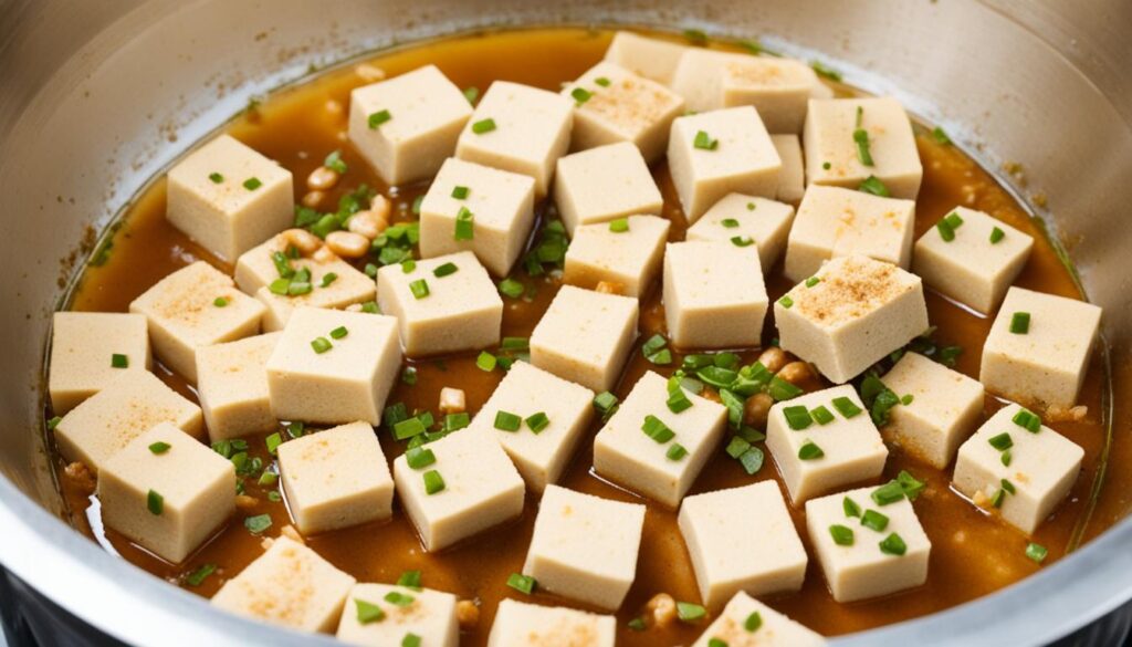 Marinating and Fermenting Stinky Tofu