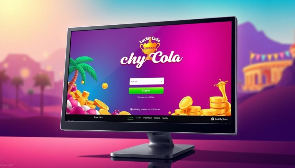 Lucky Cola login process