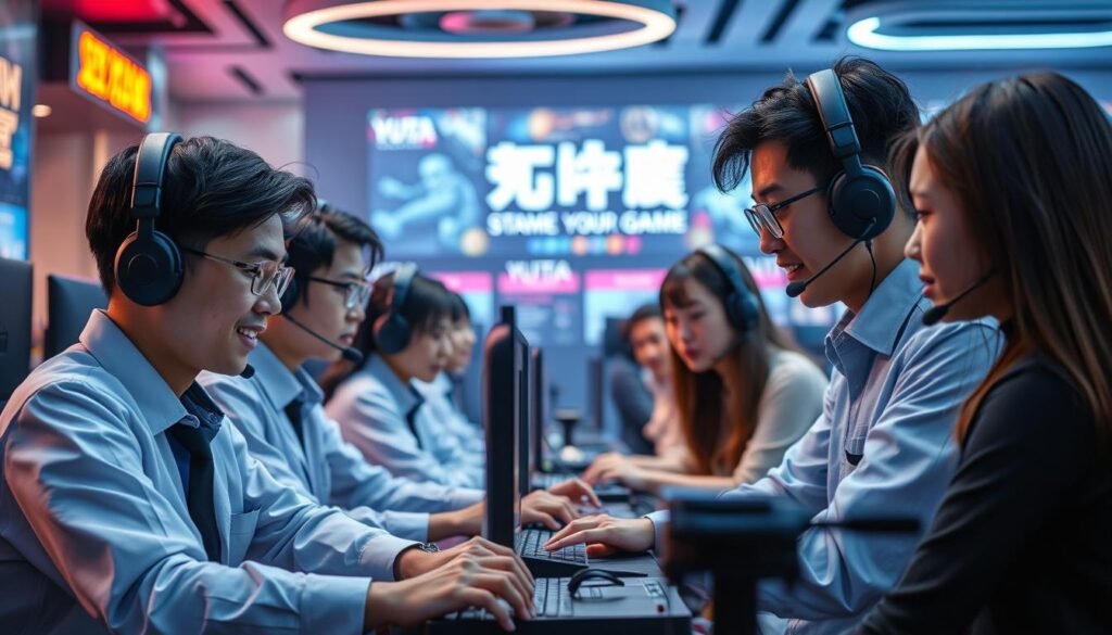 生成圖片：優塔娛樂城的遊戲技術支援團隊