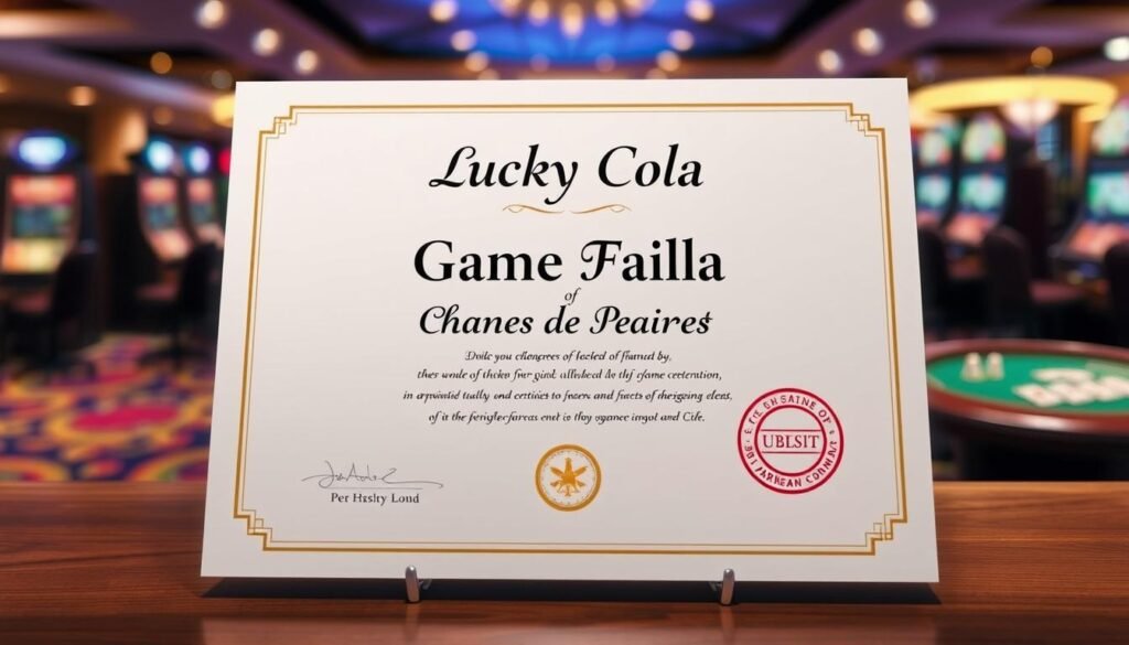 LuckyCola Game Fairness Certification